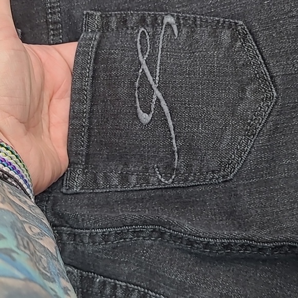 NWOT STYLE & CO BLACK TUMMY CONTROL BOOTCUT JEANS - Picture 8 of 16